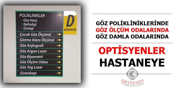 Sağlık Müdürlükleri ile Hastanelerde optisyenler branş ataması bekliyor!

<a href="/saglikbakanligi/">T.C. Sağlık Bakanlığı</a> <a href="/titckgovtr/">TİTCK</a> <a href="/sbkhgm/">Kamu Hastaneleri Genel Müdürlüğü</a> ve SHGM ile YHGM acilen ortak bir komisyon kurup, optisyenlerin atamaları için gerekli mevzuatları düzenlemelisiniz. Duy bizi <a href="/drfahrettinkoca/">Dr. Fahrettin Koca</a>

Optisyenlere İstihdam