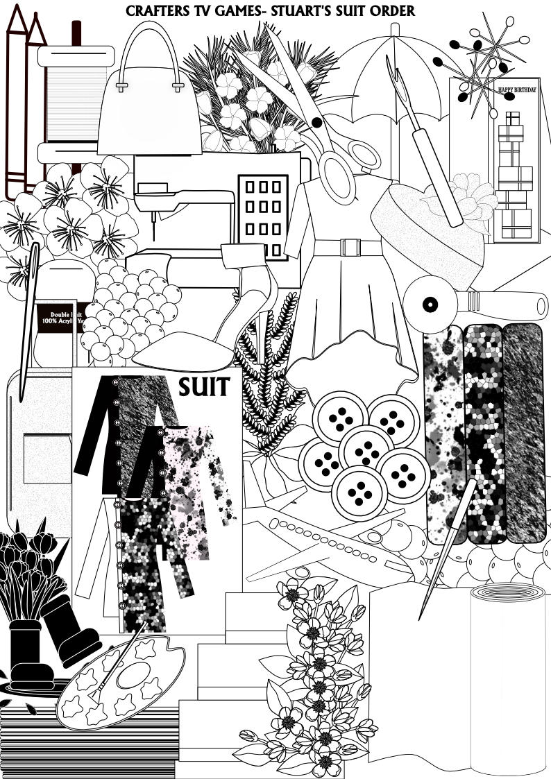 CraftersMedia's tweet photo. #CraftersTV: Picture Game- Stuart’s suit order- Stuart needs to return the items so that his refund can be processed, Please, help Stuart locate the items.
https://t.co/CLlmtFV76T
#Crafters, #CraftersGames, #CraftGames, #GamesDesign, # https://t.co/wIxATyfno4