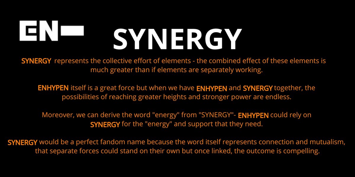 [ #ENHYPEN FAN CLUB NAME SUBMISSIONS THREAD]Here are 4 of the names you guys submitted to our tracker!SUFFIXSYNERGYTILDE "틸데"TOPAZ @ENHYPEN @ENHYPEN_members #엔하이픈 #ENHYPEN_FandomName