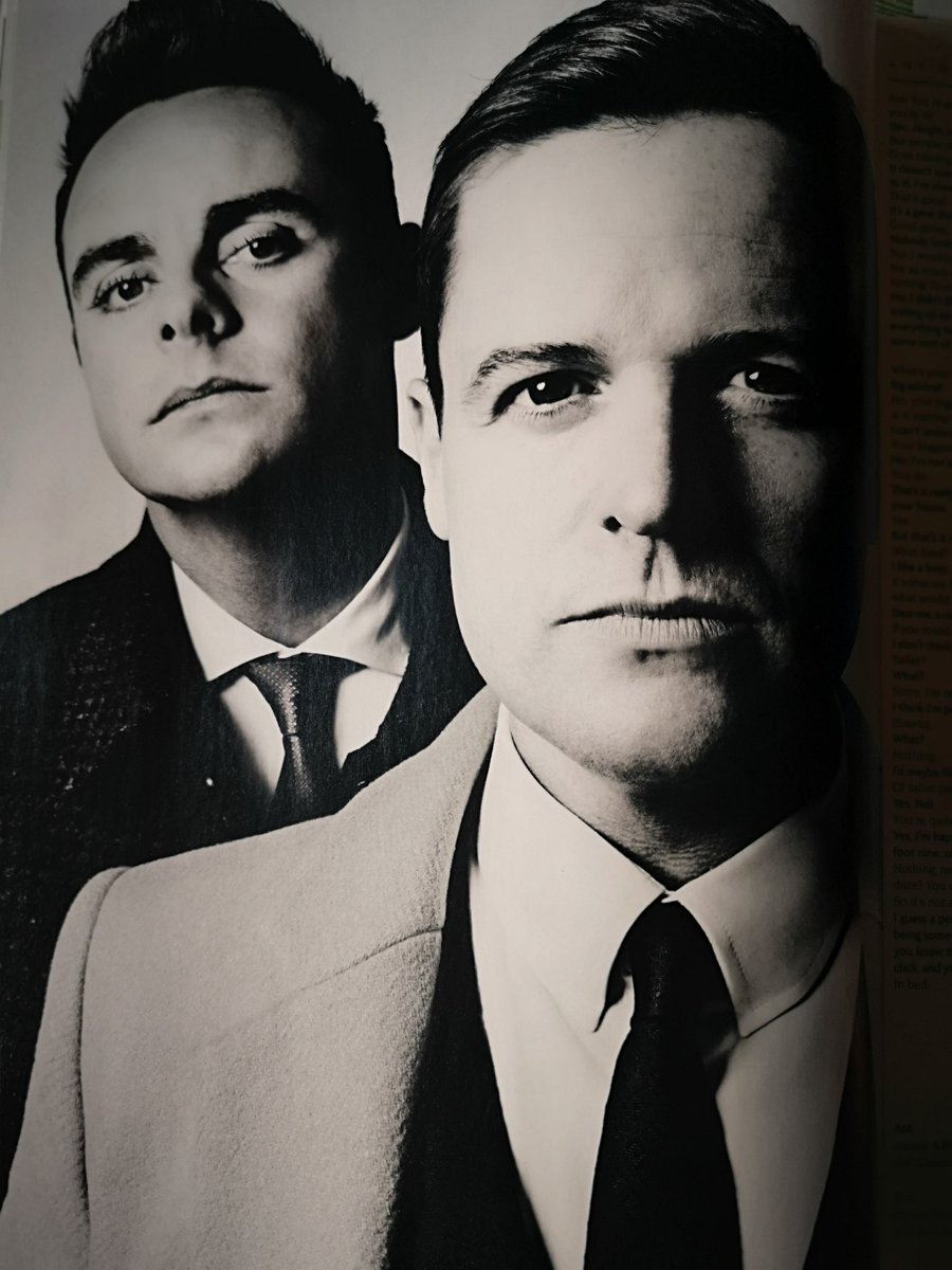 Lol at Ant and Dec's attempt to look like the fucking ITV friendly Kray twins.Love that clock though.
