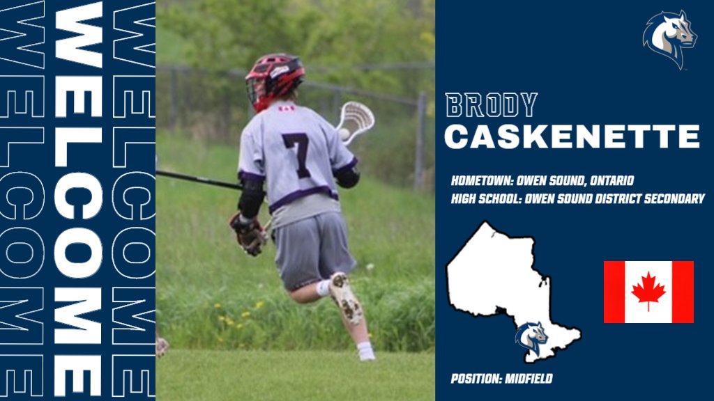 Today we welcome Brody Caskenette who joins men's lacrosse from Owen Sound District Secondary School in Canada!