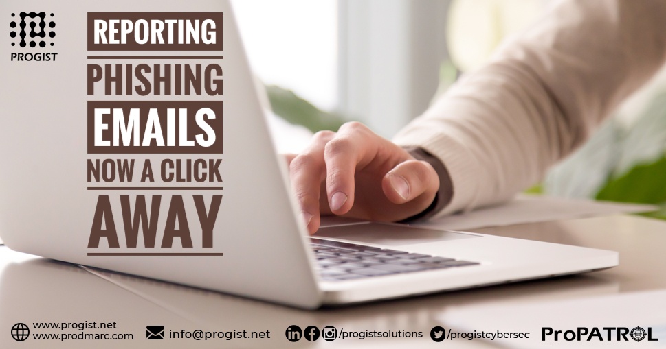 _Progist_'s tweet photo. Do your employees know what to do when they receive a #Phishing or a #Spam Email? #ProPatrol empowers them to report it with just one click. 

Contact us @info@progist.net to know more.

#SpoofProofYourInbox #PROGIST #ProDMARC #IsItPhishy #EmailSecurity #PhishingAttacks https://t.co/PMDuGaC2D2