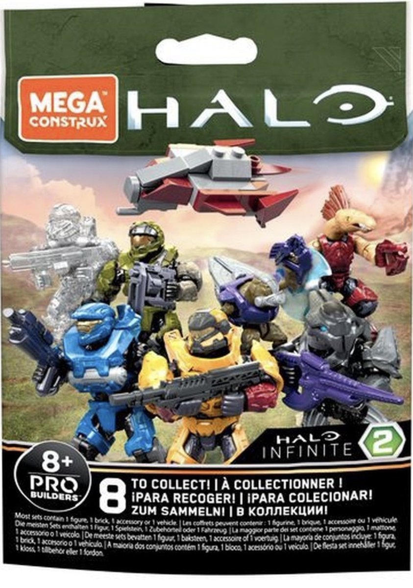 Mega Construx Halo Infinite Series 2 Grunt w/ Purple Blaster NEW in Sealed Bag 