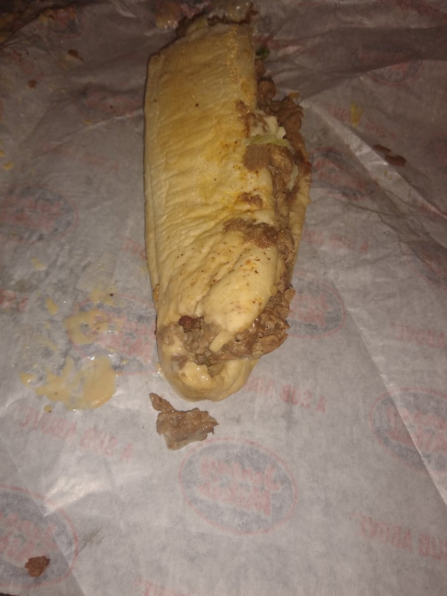 ReaLifSituation's tweet photo. @jerseymikes I want a refund ASAP.  Look at this disgusting ass sandwich that was sold to me at your Brennan station location in Raleigh, NC. Bread is soggy from grease.  So disgusting 🤢 https://t.co/KSlfs9JSTH