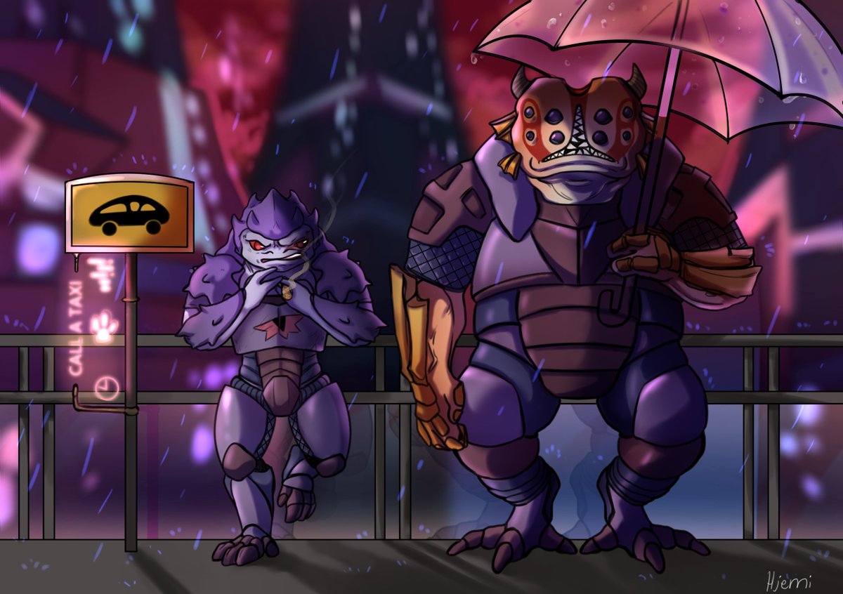 Hjemi_Art's tweet photo. Commission for @FantasyPoetess !!! This was a lot of fun to work on, thankyou! <3 #masseffect #yahg #krogan https://t.co/xGmabCmiDt
