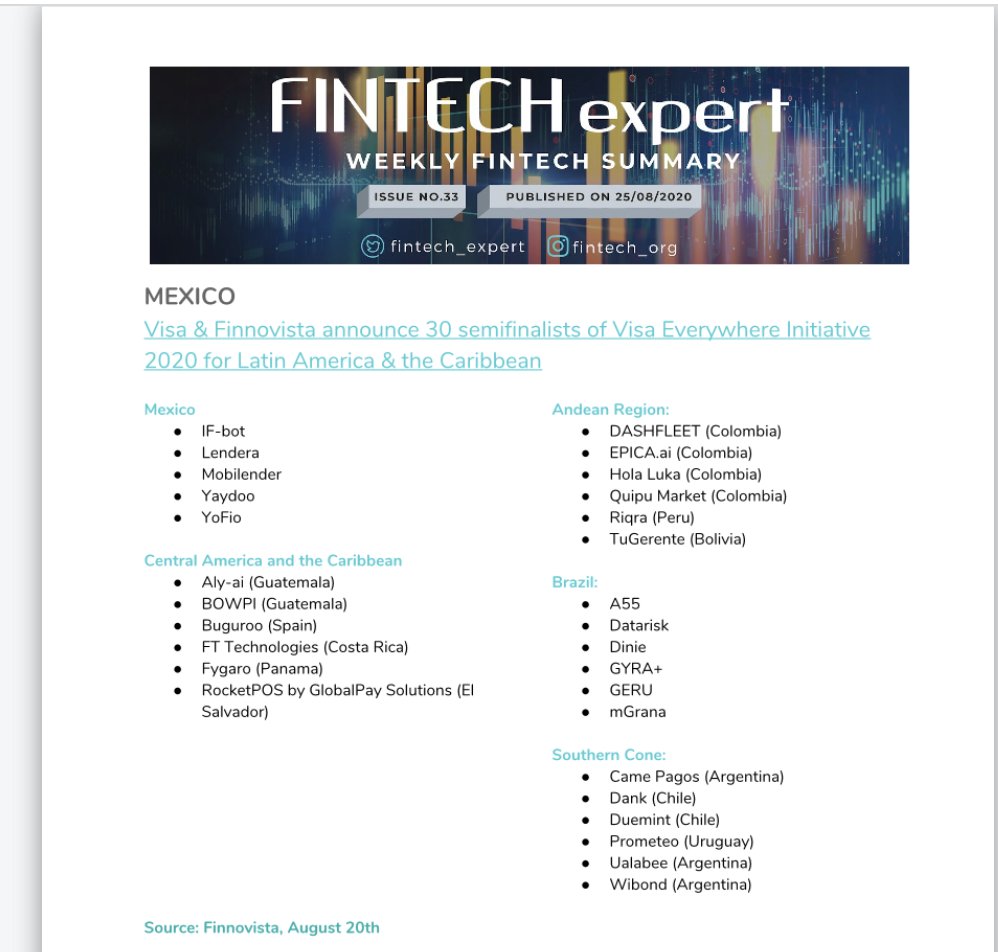 Mobilender Semifinalista en el VisaEverywhere Initiative para Latinoamérica #fintech