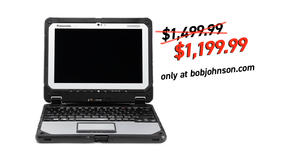 BobJohnson_Comp's tweet photo. Just lowered the price on our refurbished #Toughbook CF-20 from $1,499.99 to $1,199.99! 😮😮😮🤯🤯🤯 https://t.co/IrBjmk9Tga https://t.co/a3AqdfzJdS