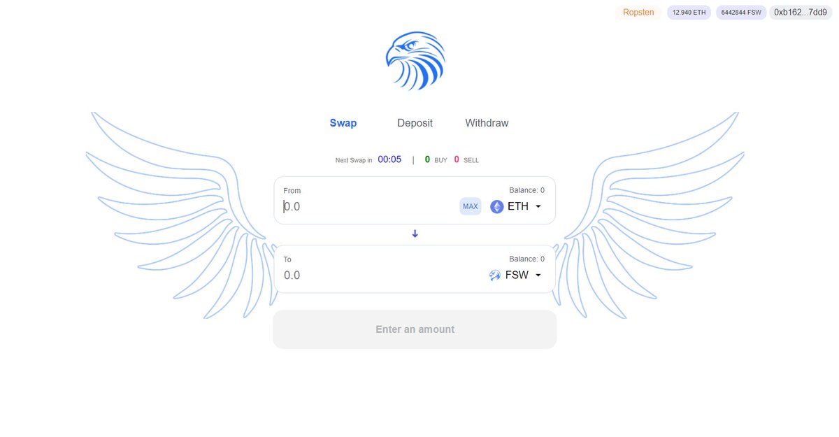 🚀 FalconSwap private beta is launching on 25th September 🔥🔥

🔹Website: falconswap.exchange 

🔹Read more: link.medium.com/Tnhx51p1X9 

#Ethereum #Crypto #Scaling #Uniswap $FSW $ETH