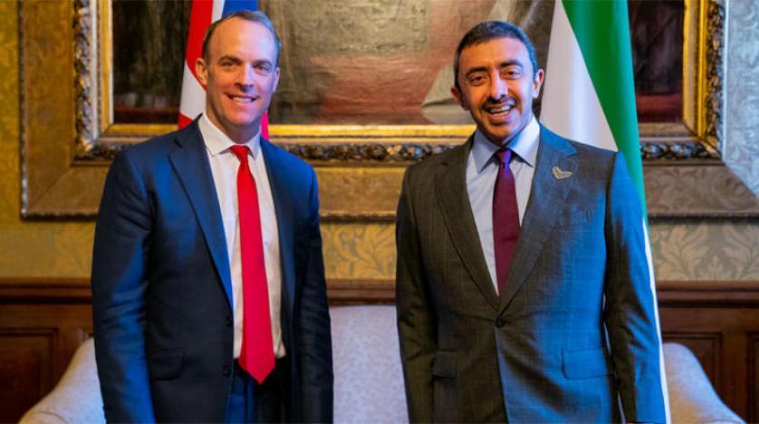 Inbc24's tweet photo. Sheikh Abdullah bin Zayed, Minister of Foreign Affairs and International Co-operation, held talks with the UK's foreign secretary in London #UAE #UnitedKingdom https://t.co/aHqUUxwT0I