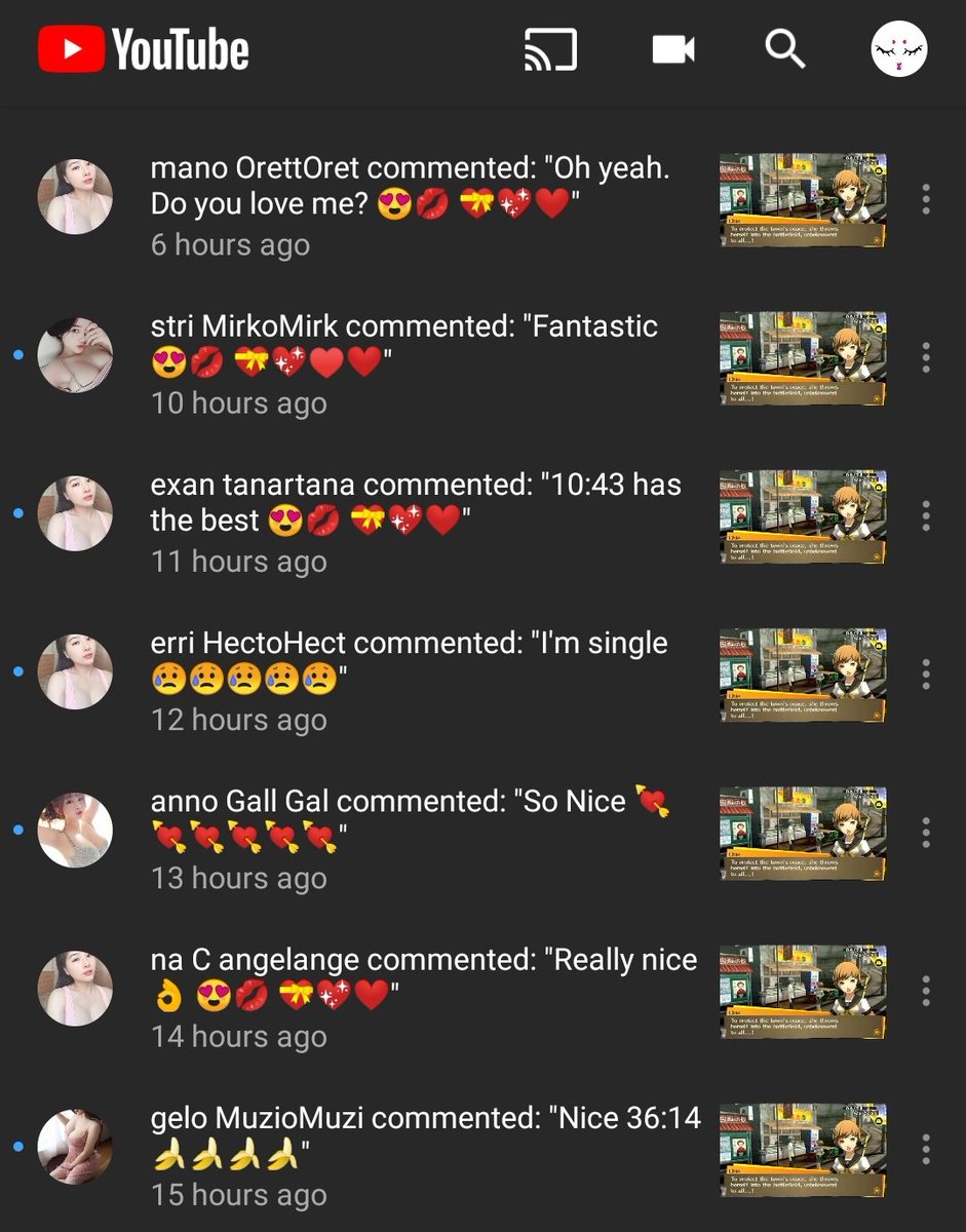 mscupcake91's tweet photo. ...why are the bots so horny in the comments section of my new video? https://t.co/BCqWOQlJan