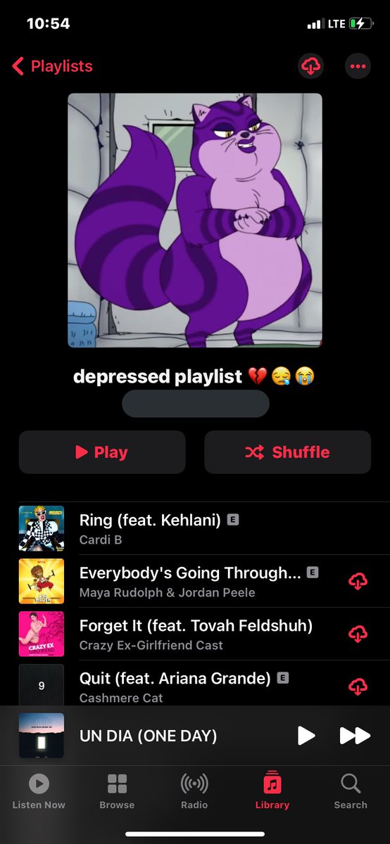 my depressed playlist