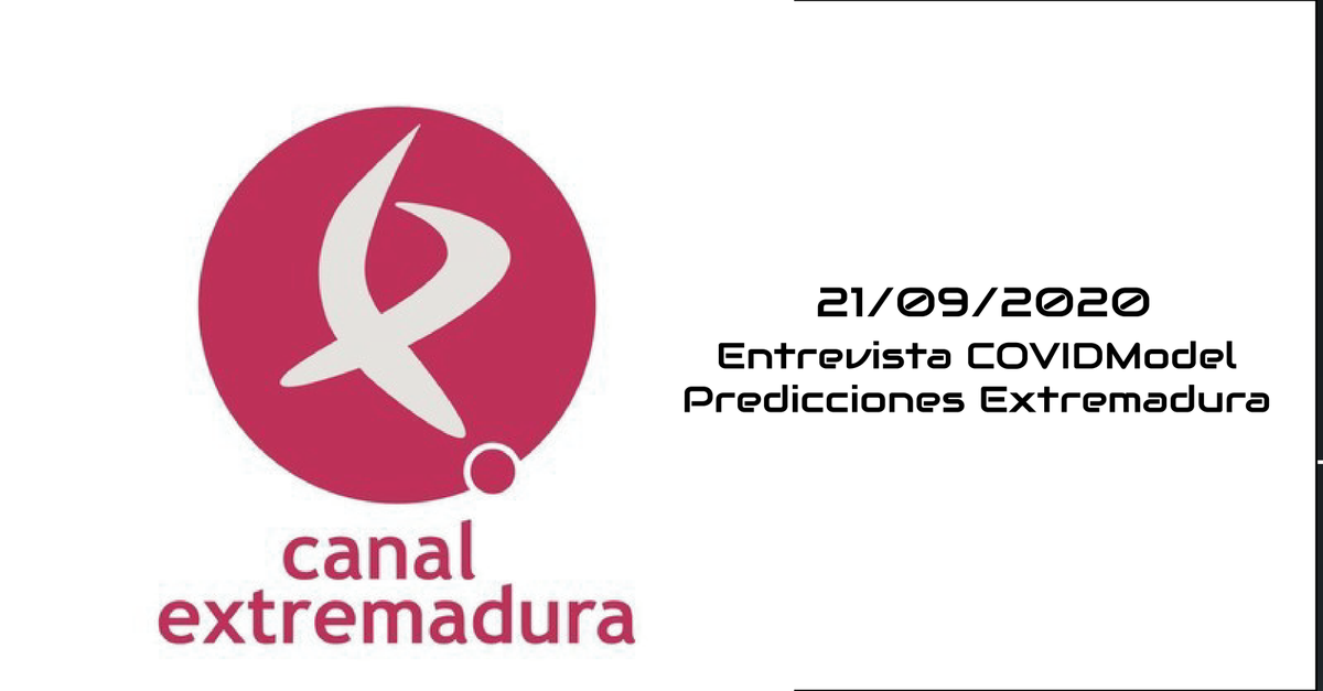 mundo_mas_justo's tweet photo. Entrevista 📻Radio Autonómica de Extremadura 21/09/2020 

📊@JrgSrrn comparte datos y ánalisis de la evolución de la #pandemia en #Extremadura los próximos 14 días gracias al modelo matemático #COVIDModel

 📻 https://t.co/pg4HOyxz8I https://t.co/xY4xCYwDQd
