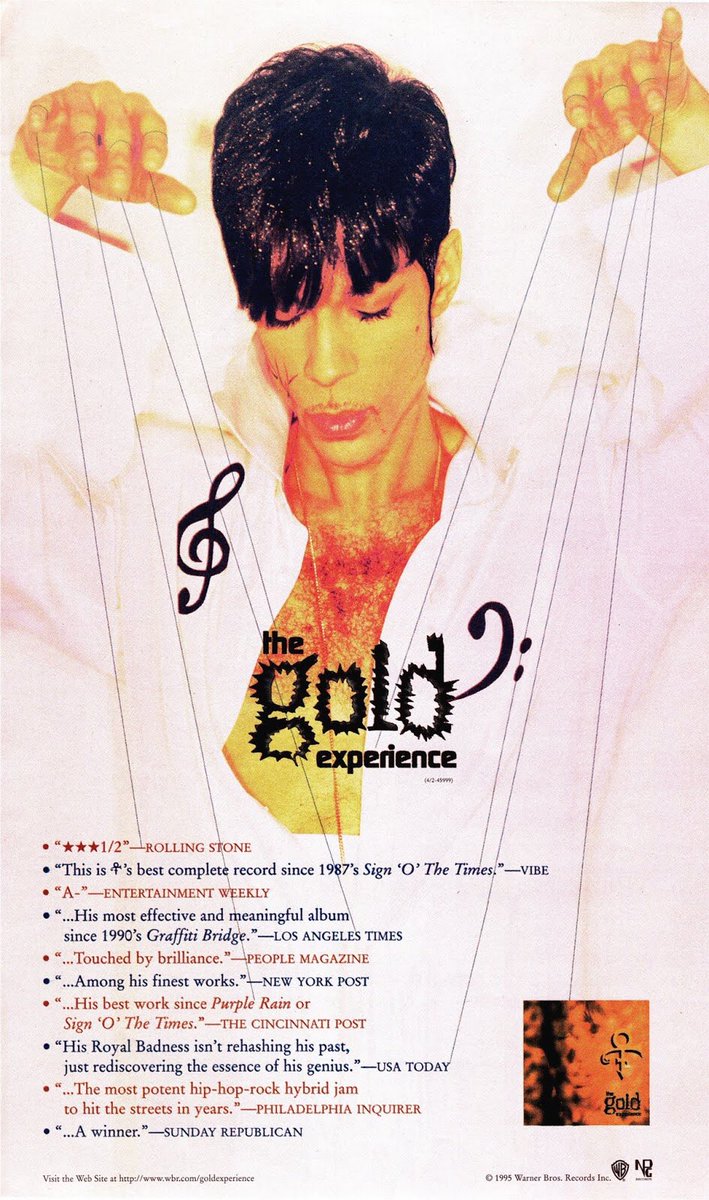  #TheGoldExperience25 The Gold Experience is not just my favourite Prince album it’s my GREATEST album period. This week I’m celebrating 25 years since the release of this masterpiece and will be doing a series of tweets and threads in celebration of its greatness. Let’s go!