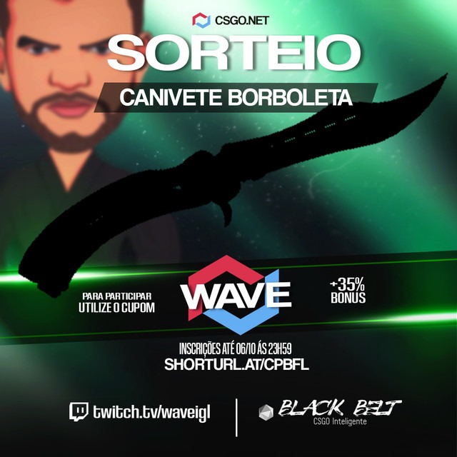 waveigl on X: Para quem usar o meu código wave no   do dia 27 ao dia 30 e comprovar em  VOU SORTEAR A  MIMHA BUTTERFLY DE R$4.700,00 ***A cada 1