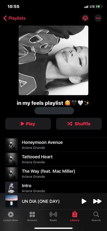 and finally, my in my feels playlist