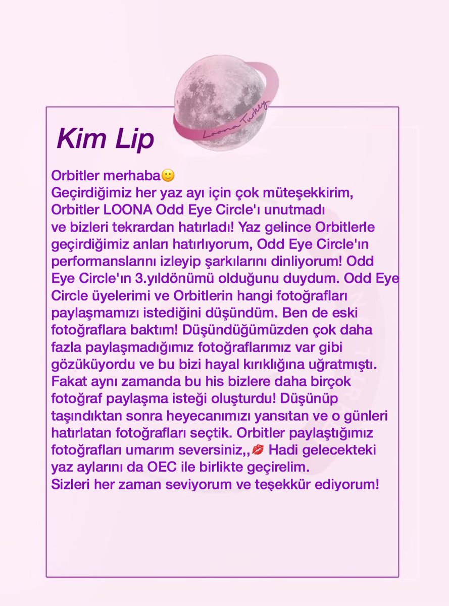 LOONATurkey's tweet photo. 200921 | ÇEVİRİ

Kim Lip, Jinsoul ve Choerry'nin Odd Eye Circle'ın 3. yıldönümü için yazdığı mektuplar!💖

#3YearsWithOEC https://t.co/kApP31emMR