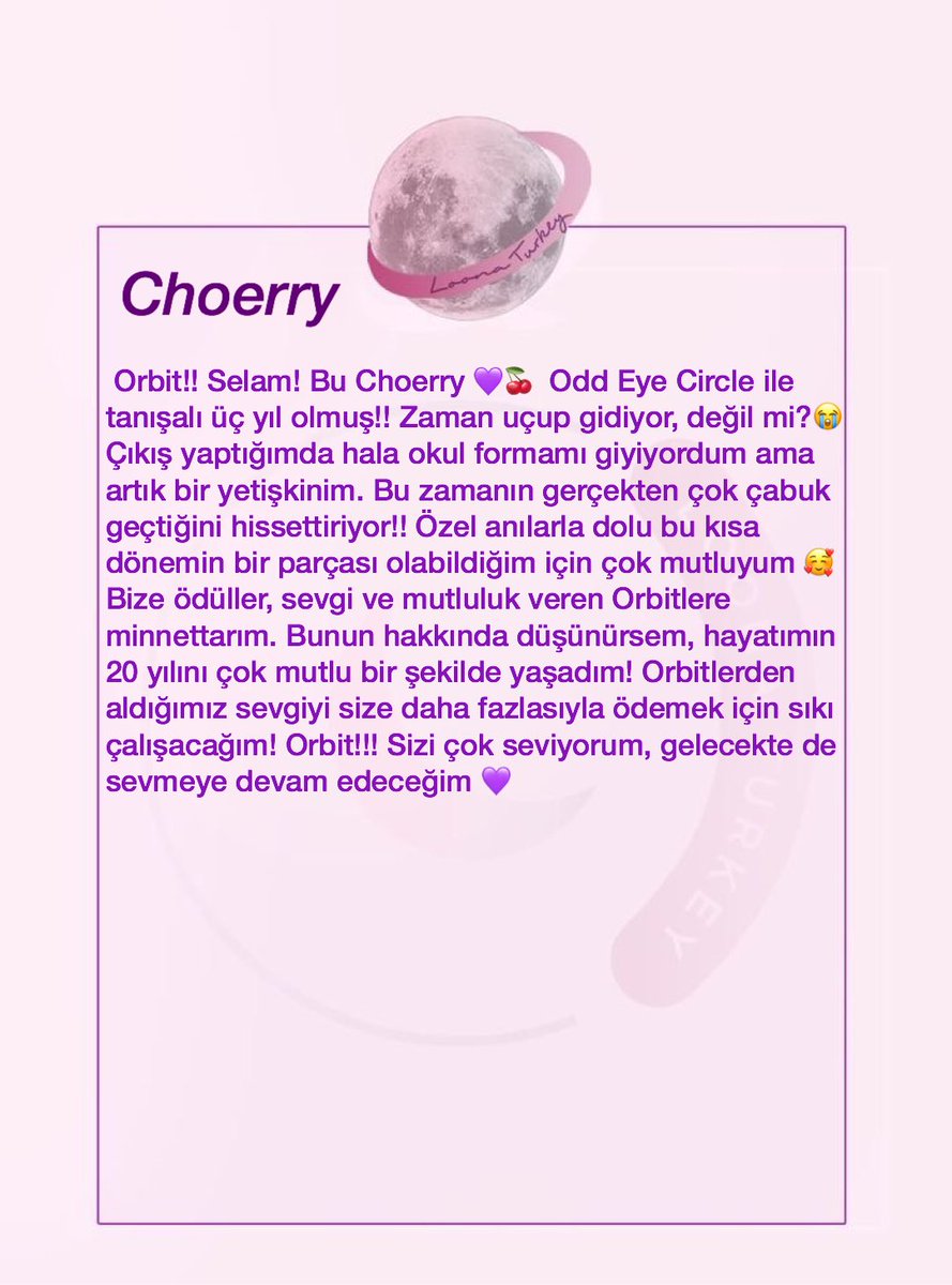 LOONATurkey's tweet photo. 200921 | ÇEVİRİ

Kim Lip, Jinsoul ve Choerry'nin Odd Eye Circle'ın 3. yıldönümü için yazdığı mektuplar!💖

#3YearsWithOEC https://t.co/kApP31emMR