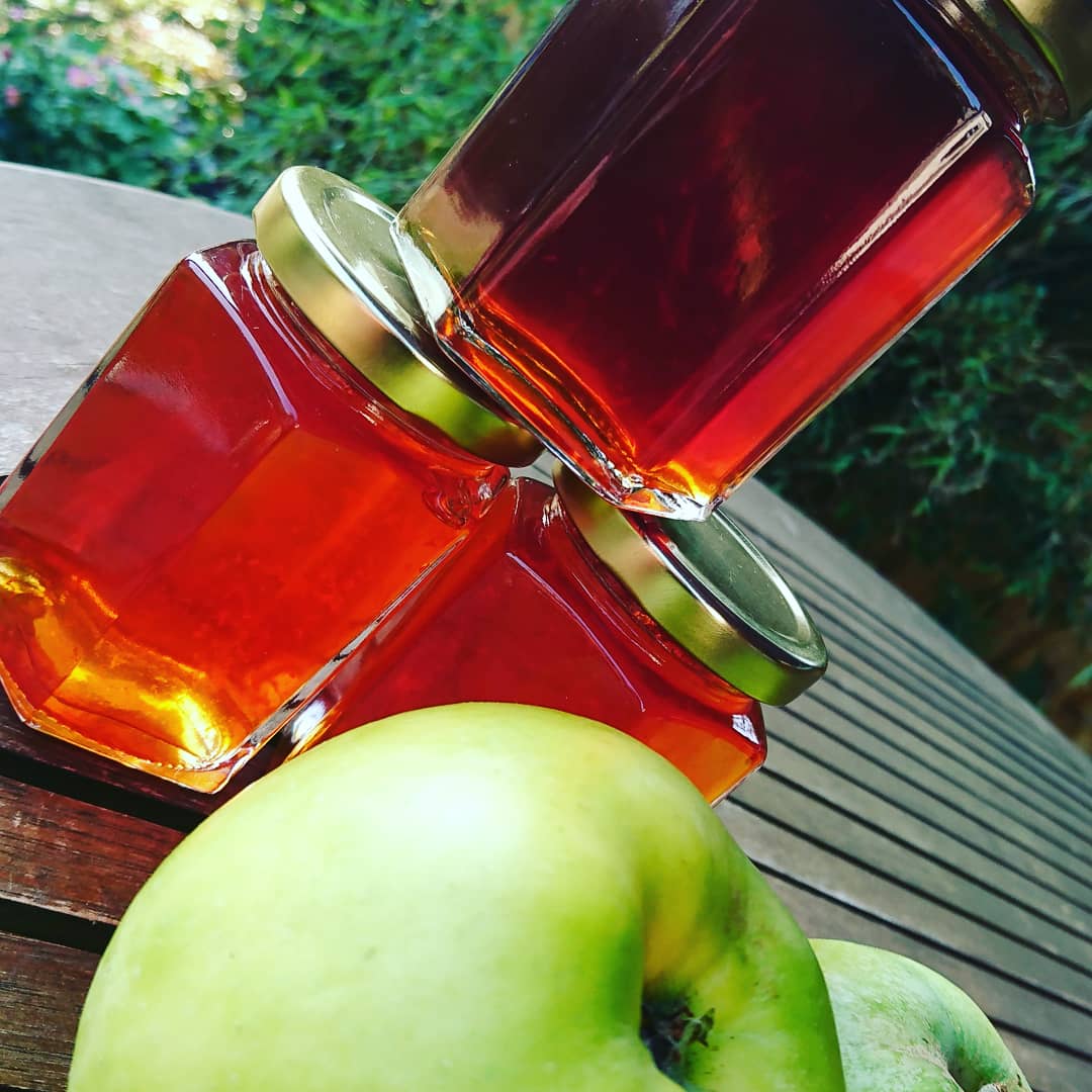 Chilli jelly, made with homegrown bramley apples!