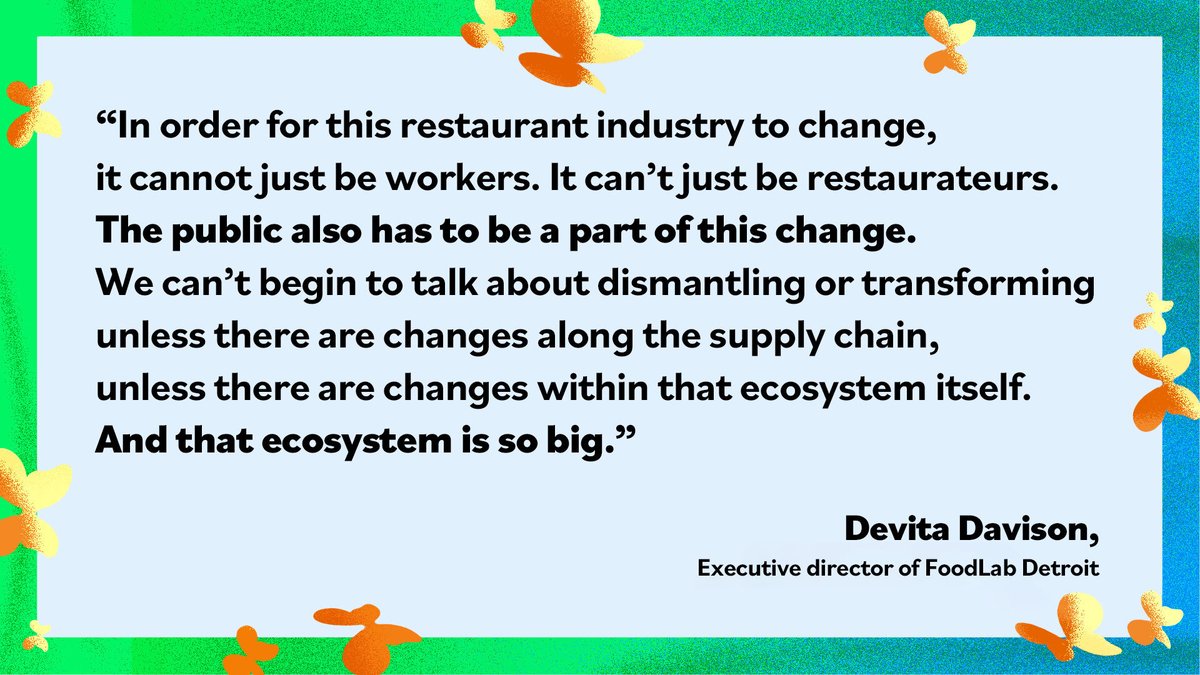 Eater's tweet photo. .@DevitaDavison, executive director of FoodLab Detroit, has long advocated for an equitable and sustainable restaurant industry. She still sees a lot of work to do. https://t.co/IPnhF69hC2 https://t.co/7gfiA8tlHy