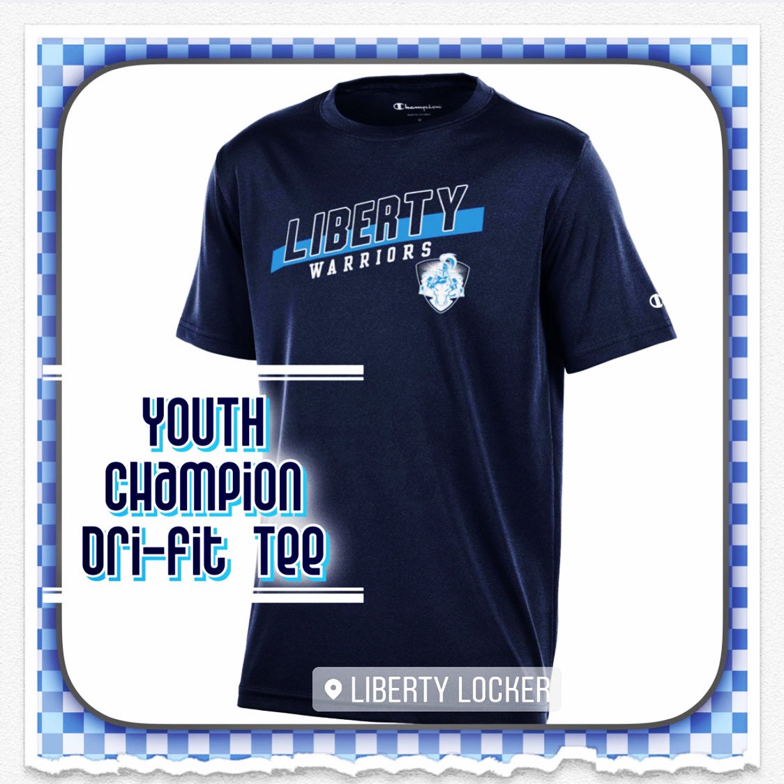LibertyLocker83's tweet photo. New Week=New Arrivals! YOUTH @LibertyArgyle CHAMPION Sri-fit tee! Available in your @LibertyLocker83 in Youth sizes YS-YXL! See ya in the Locker! #warriorstogetheragain #championdrifit #libertylocker #championyouth https://t.co/HXh0Rn5D2y