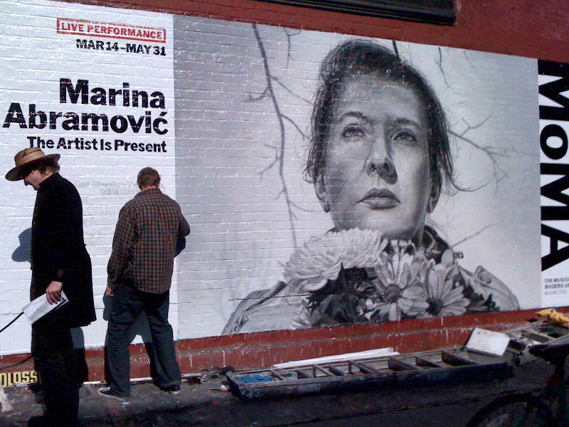 L’exposition se déroule du 14 mars au 31 mai 2010 et reprend une cinquantaine de ses œuvres. A cette occasion, Marina Abramovic présente également sa toute nouvelle performance, intitulée The Artist is Present.
