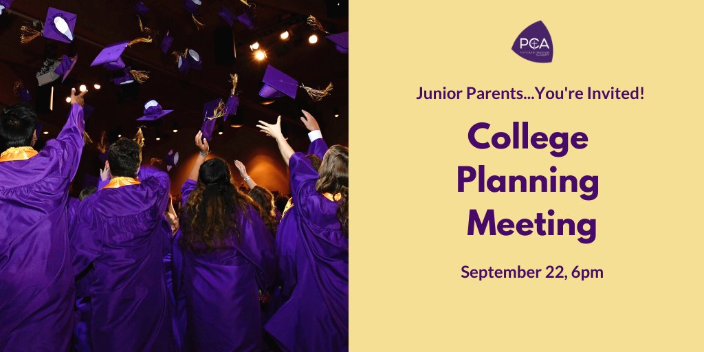 Junior Parents, graduation will come much sooner than you think for the Class of 2022. To provide you the tools &amp; resources you need, Mrs. Dana Zambeck is inviting you to a virtual college planning meeting on Tuesday, September 22, at 6pm. Learn more! conta.cc/33OxFDS