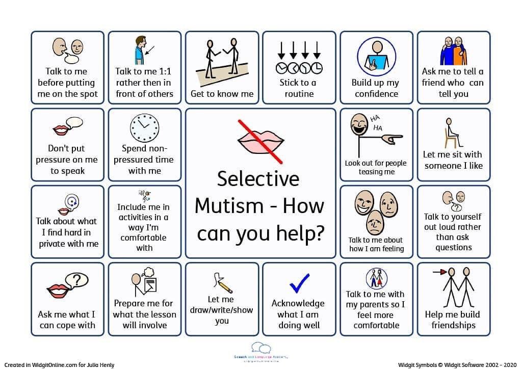 A few tips to support students who may be experiencing selective mutism #edutwitter #sen #senco