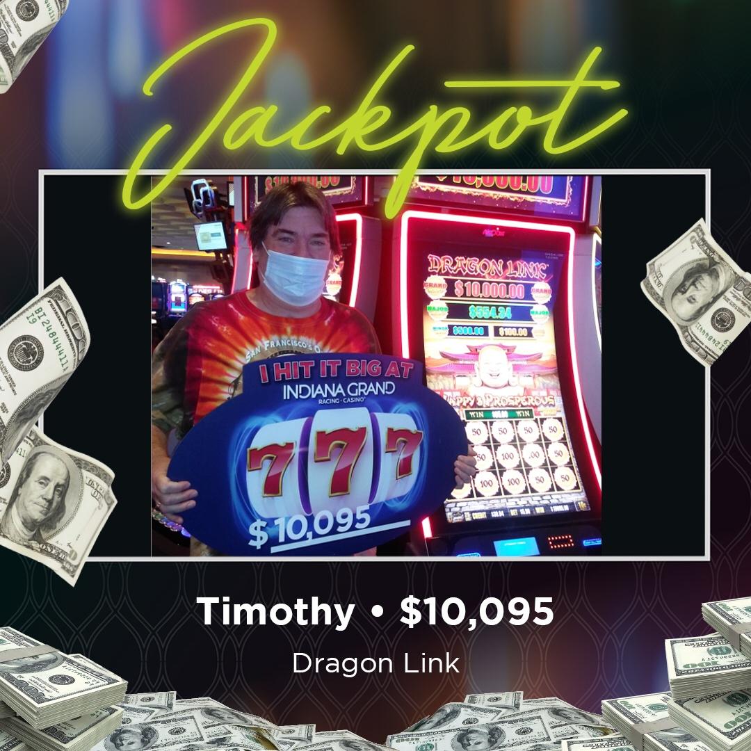 HorseshoeIndy's tweet photo. How about a GRAND @Caesars_Rewards 👏 for Timothy, he hit a $10,095 #Jackpot on Dragon Link 🐉 

#CaesarsRewards #SlotsonSlots #Goals #HittheJackpot #MondayMotivation https://t.co/0MYldFuuWl