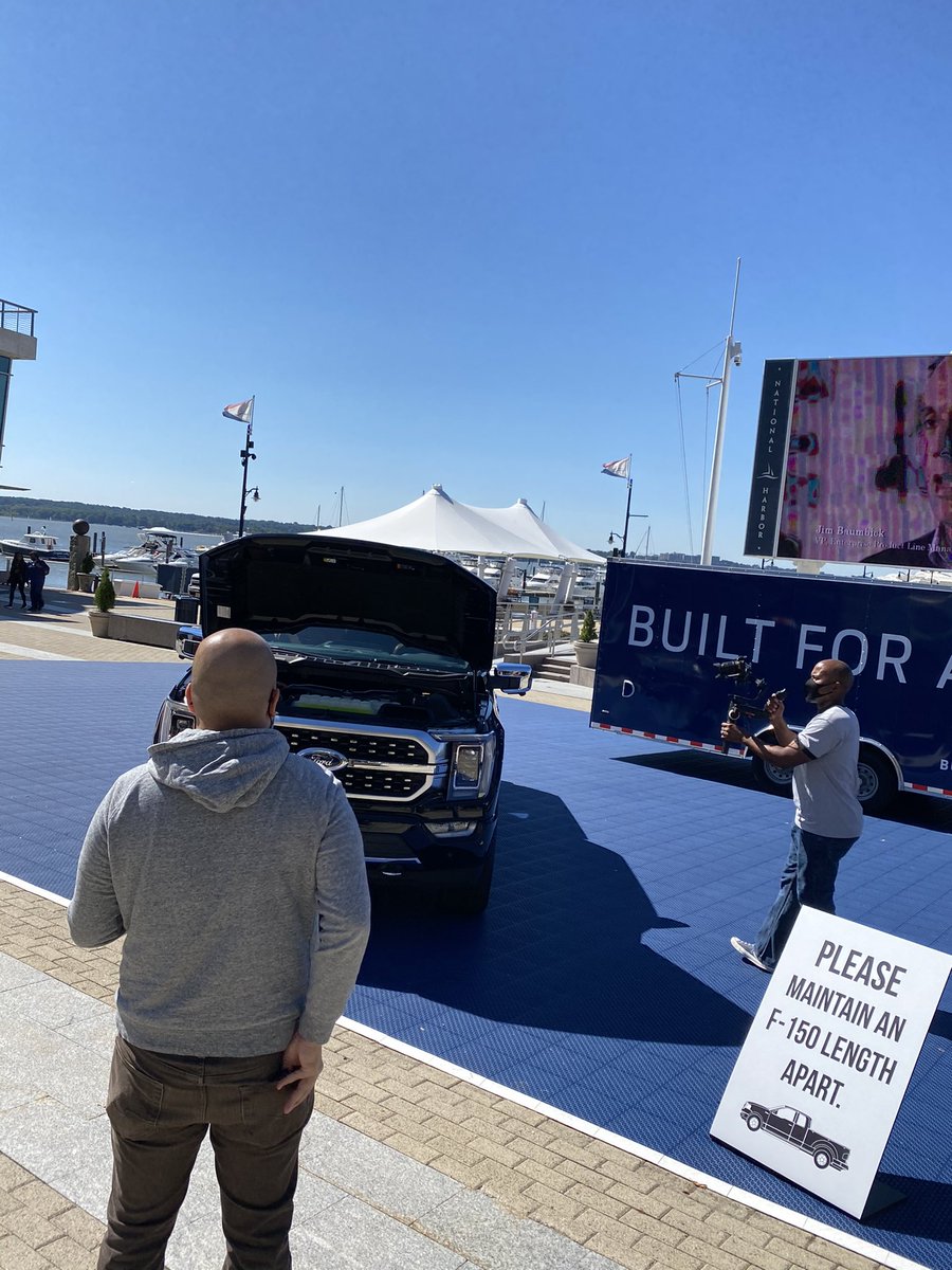 A peek under the impressive hood of the <a href="/Ford/">Ford Motor Company</a> #F150 #Hybrid - #BuiltForAmerica #BuiltForDC. Get one soon and one of the hundred or so dealers in the #DMV <a href="/WashAutoPress/">WAPA</a> <a href="/NationalHarbor/">National Harbor</a>