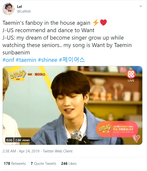 j-us - onfanother taemin fan who became an idol because of shinee