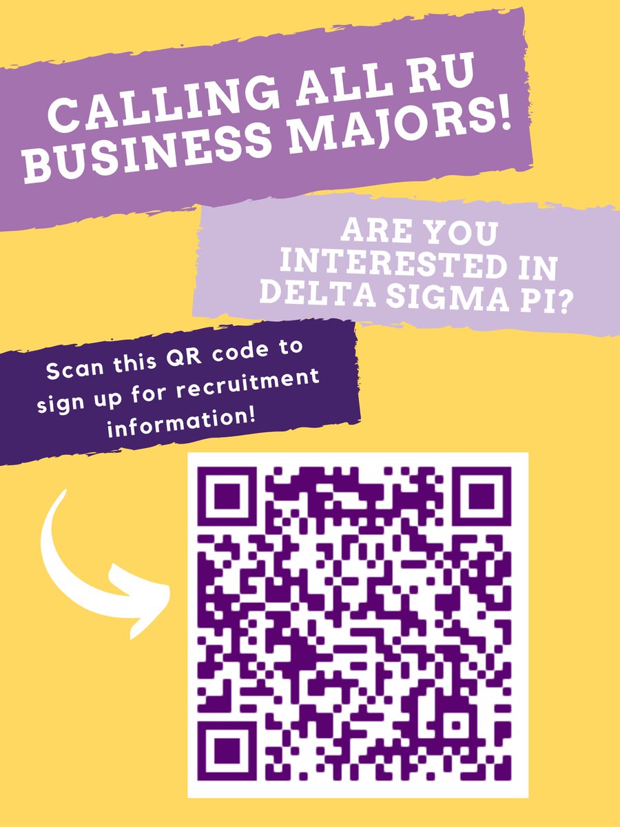 it’s that time of year again!!! Nu Omega is on the hunt for some new Brothers! Scan this QR code for all the information you need for this week’s recruitment events. All is virtual, to keep us safe! #purpleandgold