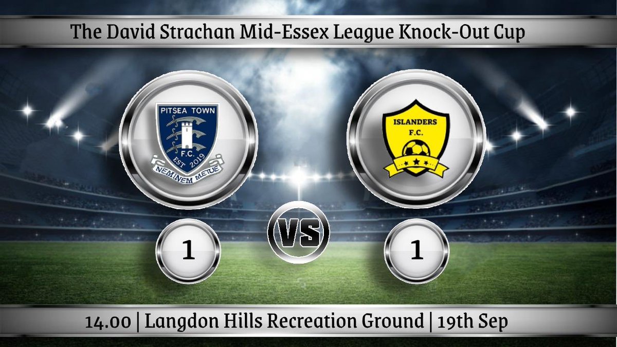 ⚽️⚽️ RESULT ⚽️⚽️

@PitseaTownFC 1 - 1 <a href="/IslandersFC/">Islanders F.C.</a> 

Got the result we needed to make it through to the next stage of the cup. Good luck Pitsea for your season 👍🏼

Goalscorer:
<a href="/ReeceStone1993/">Reece stone</a> ⚽️