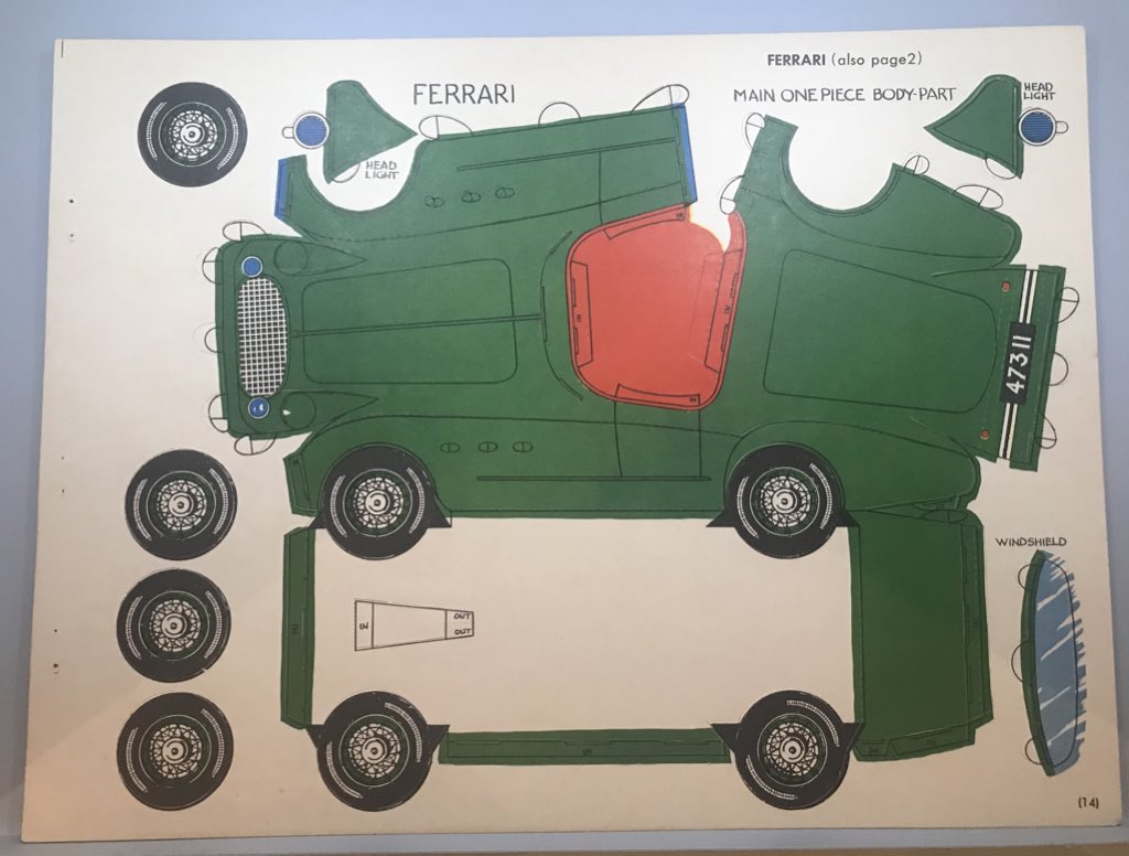 mrjaydeeem's tweet image. Thought I’d share a few of my faves from the collection. This week it’s #CARdboardEngineering. Rigby’s Model Sports Cars of the World is a charming assembly of ingenious models, some rubber band-powered. I copied the plans and have made a couple - so far