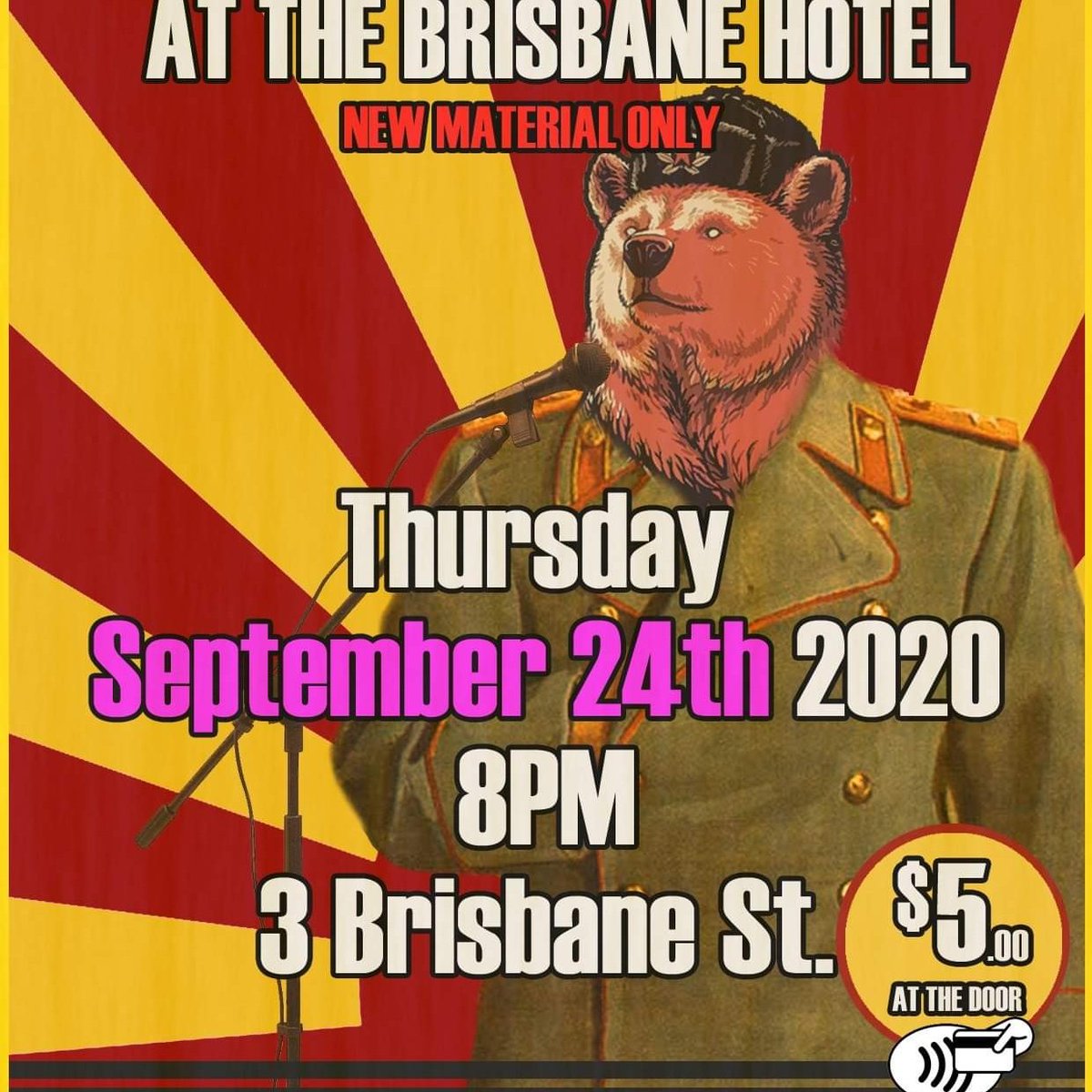 CULT Comedy is on this Thursday, 8pm at The Brisbane Hotel if you can believe it. All new material from sweet Tassie comedians. Only $5. Card payments on the door only! Get there quick cos it will sell out.