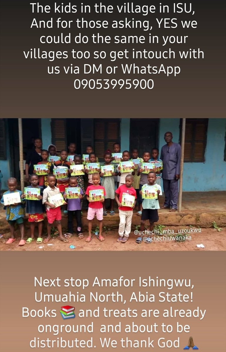 UchechiUwanaka's tweet photo. They said they've never experienced this b4..some have never owned a new book.YES we can do same in ur village. DM or WhatsApp 09053995900
Next-Amafor Ishingwu,Umuahia, Abia
#imo #africanchildrensbooks #isu #amafor #books #children #kids #savewithstories #firstbook #umuahia #abia https://t.co/tTiCE0Wssb