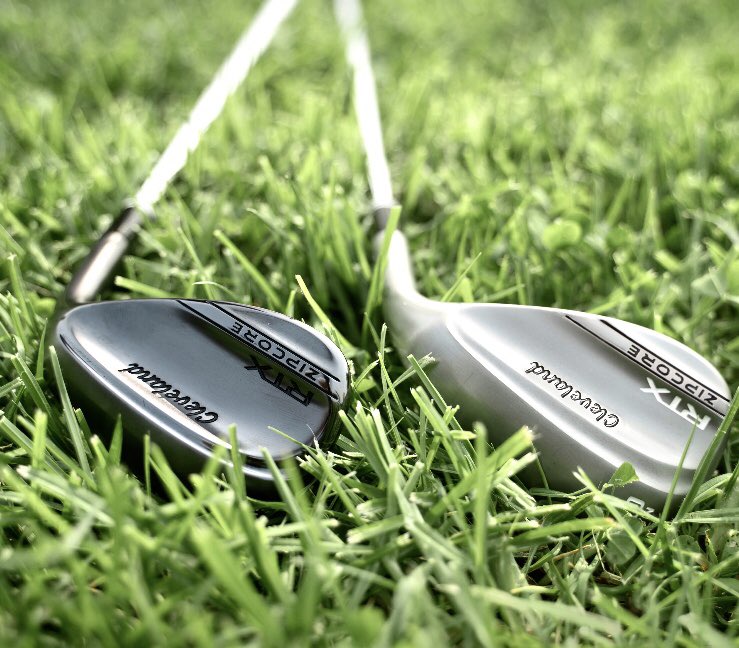 randymyersgolf's tweet photo. Check out these brand new ⁦@ClevelandGolf⁩ RTX Zip Core wedges available ⁦@seaislandgpc⁩ great new feel and finishes 💯 👍#blacksatin #tourrack https://t.co/pGziYo42wX