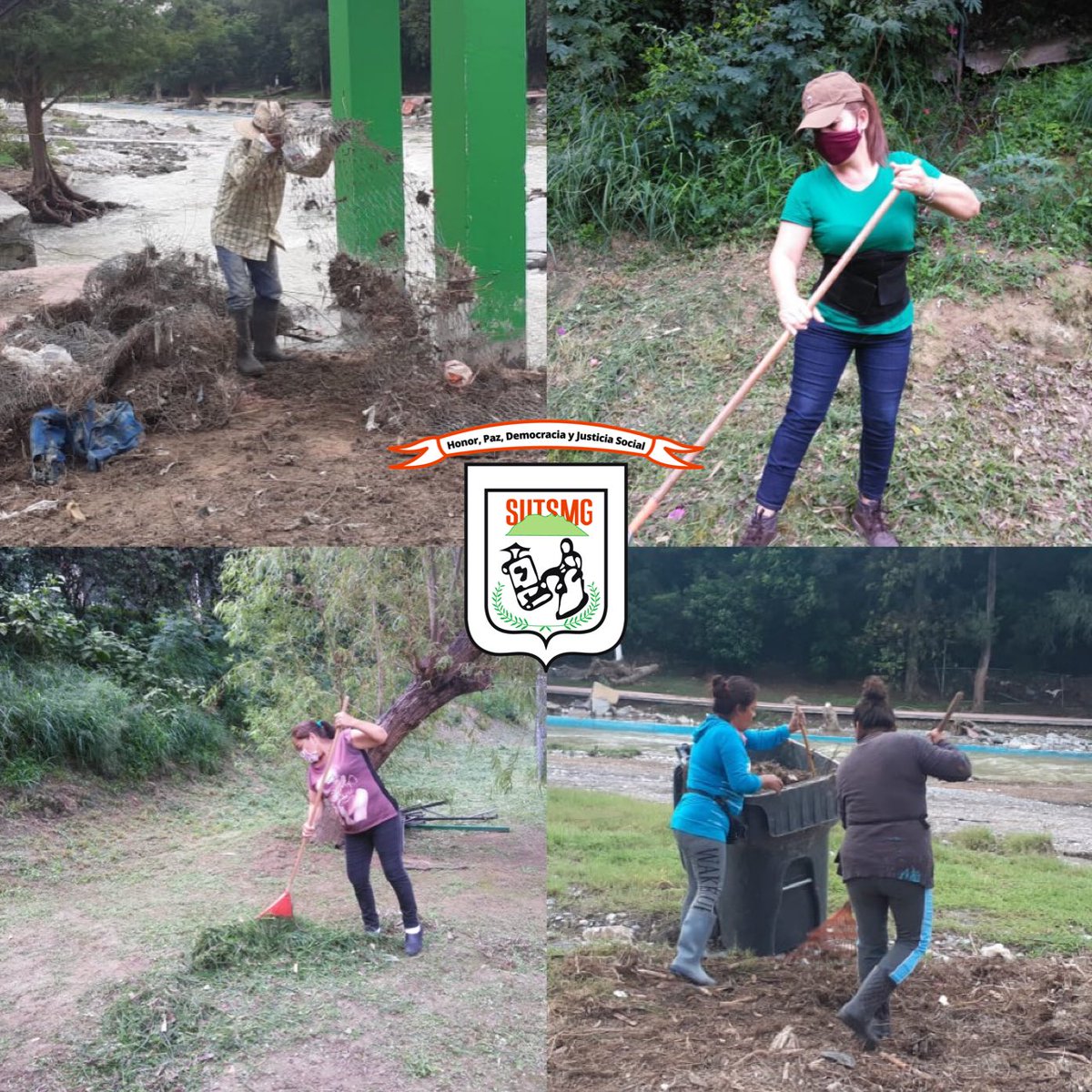 sutsmg's tweet photo. Compañer@s de #ParquePipo continúan reforzando los trabajos de limpieza dentro de sus instalaciones, en #Guadalupe.

#OrgullosamenteSUTSMG https://t.co/WQFpTEGWA7