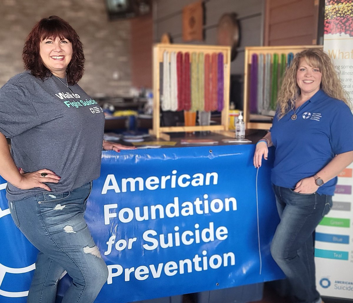 AFSPSouthDakota's tweet photo. Come see us at Barrel House today until 11PM!
Pick up your honor beads, walk shirts, and #AFSP Gear!
#TogetherToFightSuicide #AFSPSouthDakota #SiouxFalls #SDNeedsYOU #StopSuicide https://t.co/8aBJPZnlgi
