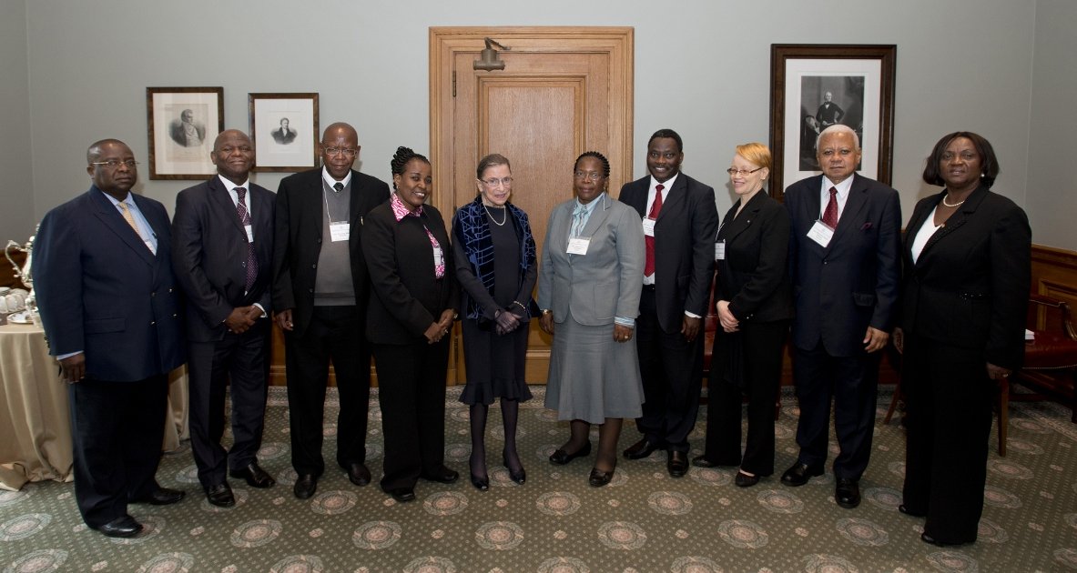 StateIVLP's tweet photo. Ruth Bader Ginsburg was a pioneer for gender equality throughout her distinguished career and a true citizen diplomat. Her ​life and accomplishments have inspired not only IVLP participants ​such as these, but the world. Rest in peace, #RBG. https://t.co/wCC7IKbVwL