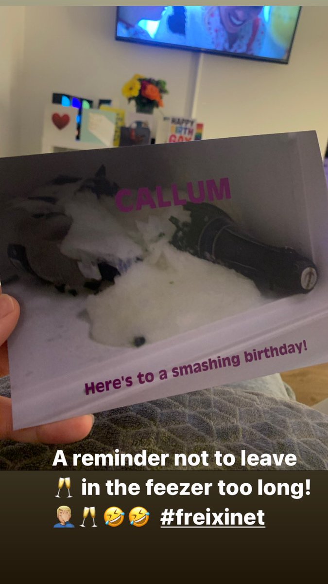callum_gx's tweet photo. A reminder not to leave 🥂 in the feezer too long! 🤦🏼‍♂️🥂🤣🤣  #freixinet https://t.co/hDfXu708R1