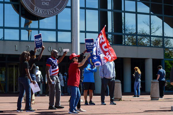 There are two ways in which the GOP and foreign adversaries oppress the vote. The first way is to physically block people from voting for Joe Biden. That’s happening right now in Virginia. 16/