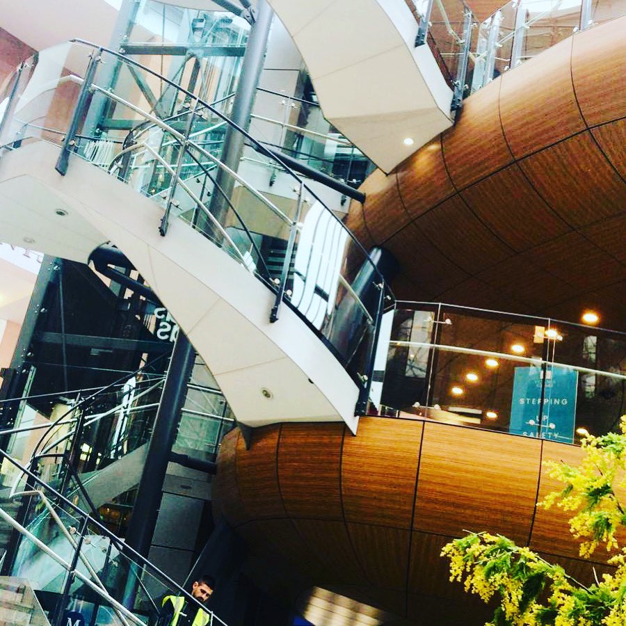 lamontcleaning's tweet photo. Gleaming balustrade glass @Victoria_Square #windowcleaning #conventionalmethods #standards #quality #safety #Belfasthour https://t.co/NbSfjptQmX