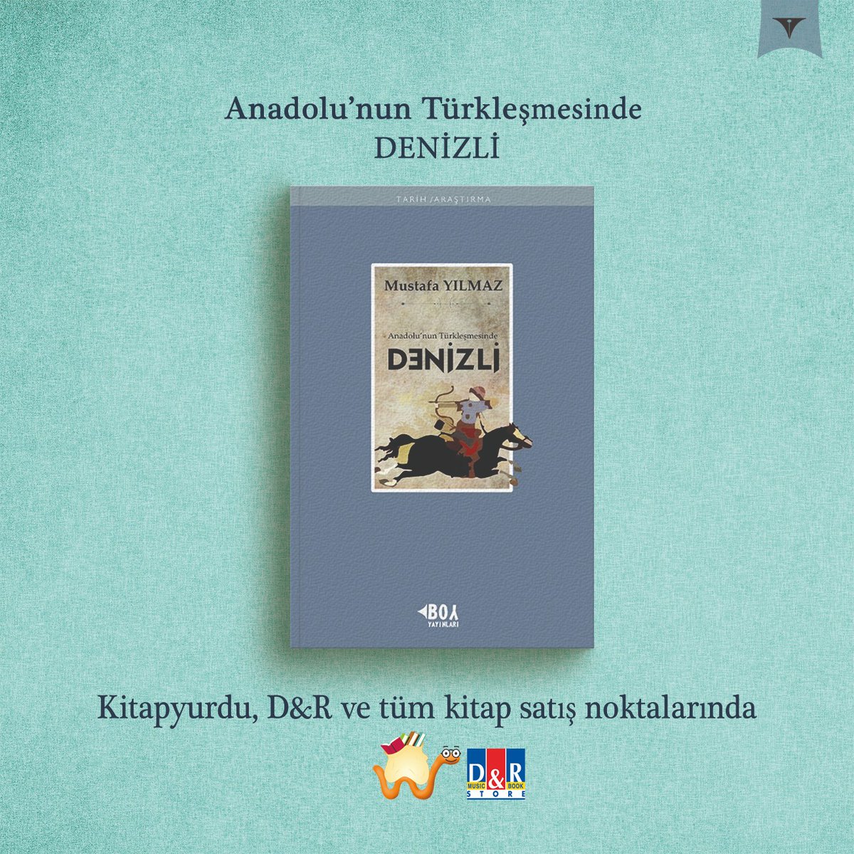boykitap's tweet photo. Denizli Gençlik Merkezi Müdürü Tarihçi- Yazar Mustafa Yılmaz' ın özgün içeriğe sahip tez çalışması "Anadolu'mun Türkleşmesinde Denizli" kitabı @kitapyurducom, D&amp;r ve tüm kitap satış noktalarında. https://t.co/217H2gwgwb