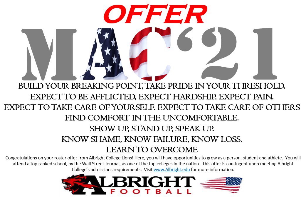RJWilliams_14's tweet photo. Blessed to receive an offer to play at Albright college🙏🏾! @CoachWeaverAC @Albright_FBall https://t.co/esLTzAwFWd