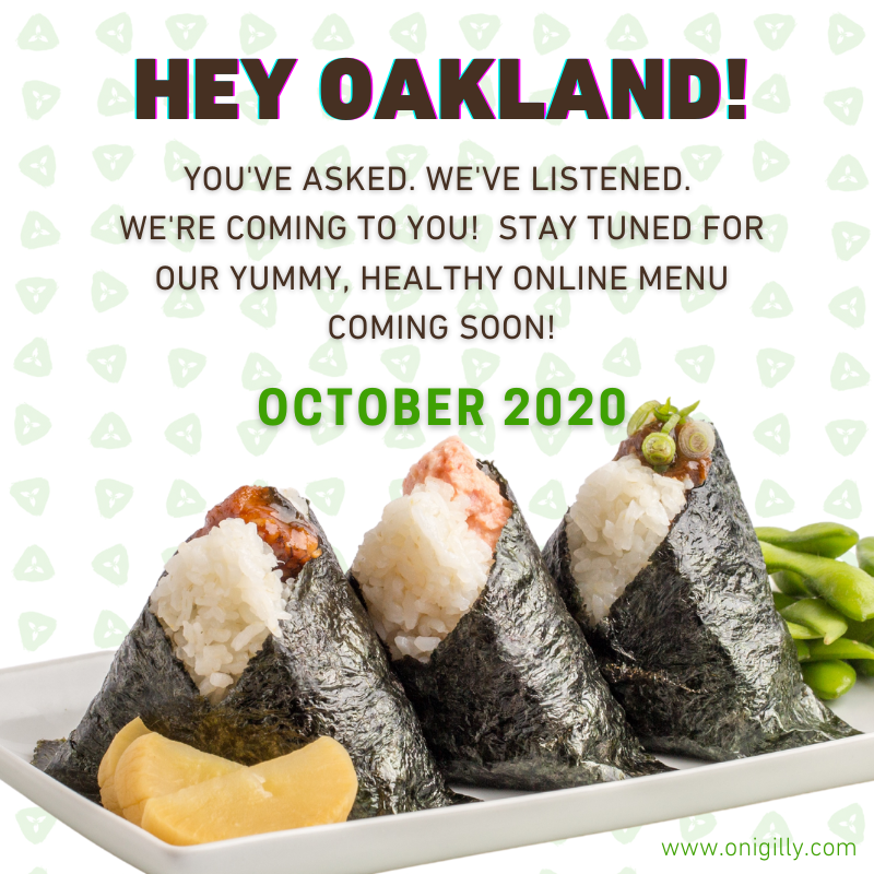 Onigilly's tweet photo. Coming Soon! We're so excited to introduce ONIGILLY to OAKLAND this October!!
Please tag us! #onigilly https://t.co/jk4hci2sgk