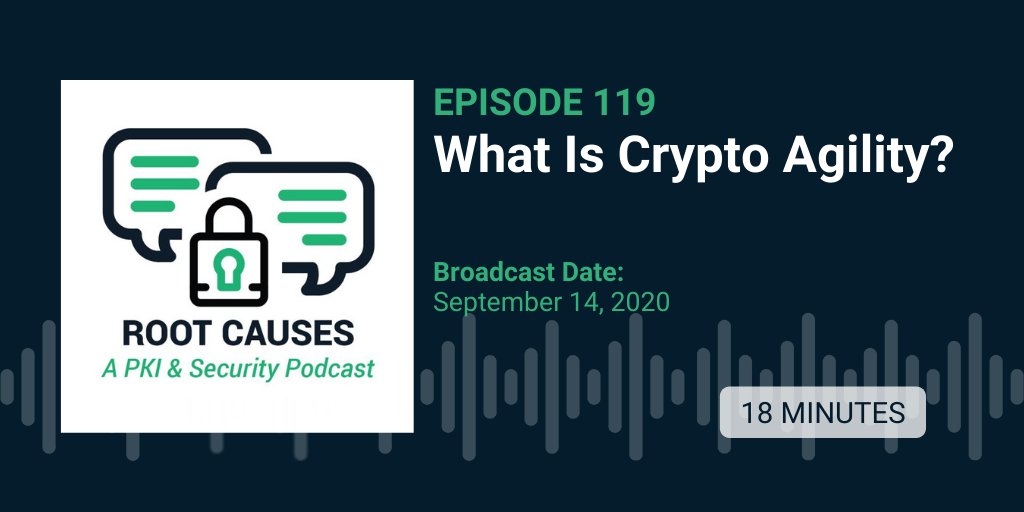 Episode 119: What Is Crypto Agility? | Our #podcast hosts explain why #crypto agility is more important than ever, why the pace of #cryptographic change is going up, and what certificate subscribers can do to improve their crypto agility. sectigo.com/resource-libra…