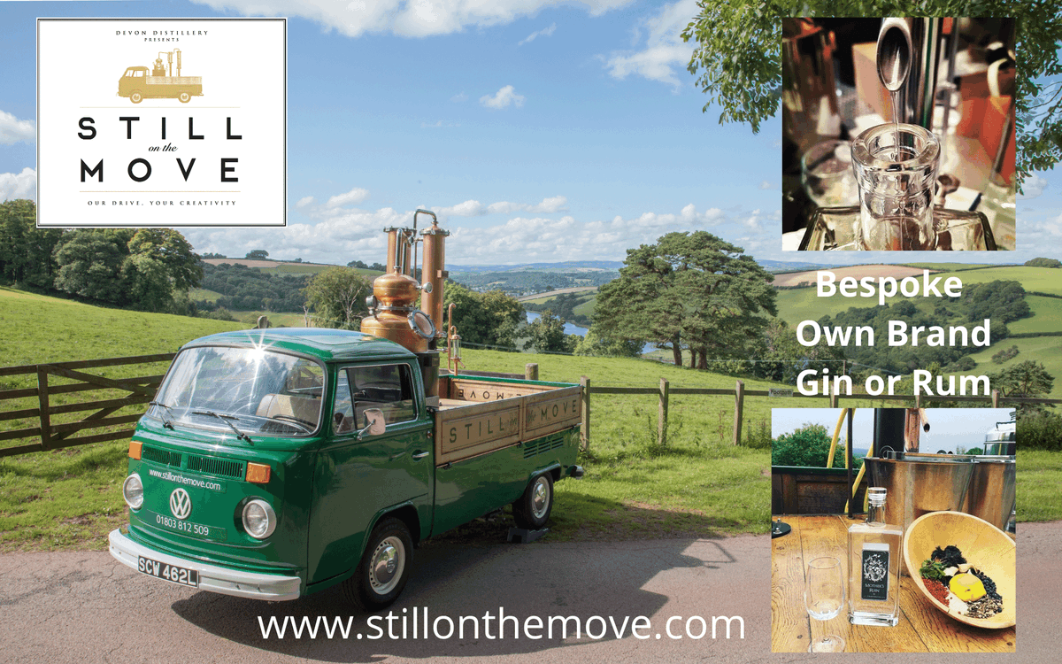 still_onthemove's tweet photo. Hi #TorbayHour Great to be out & about in the sunshine making bespoke small batch craft #Gin & #Rum Find out how we can create your own unique blend at https://t.co/0WcKsg65YQ #devongin #devonrum https://t.co/QAvswqABfd