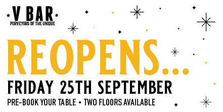 We've been waiting a very long time to announce this!
Book your table for this Friday, 25th September
v-bar.com/book/
#reopening #2floors #bookatable #colchester