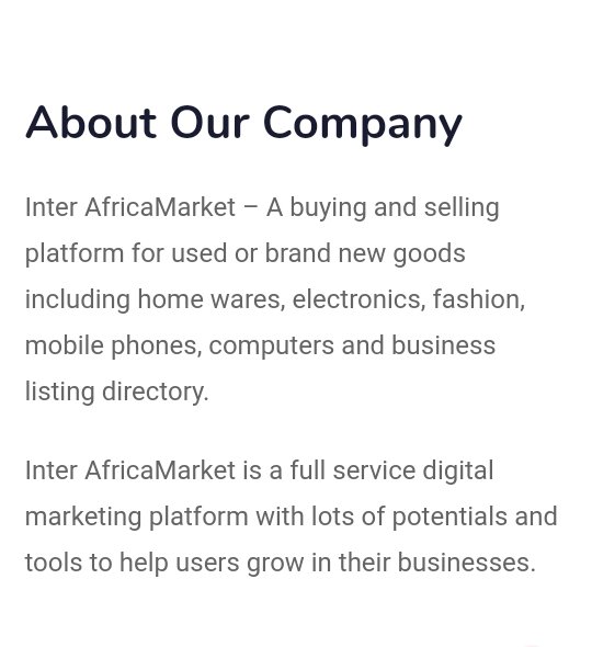 INTERAFRICAMART's tweet image. 