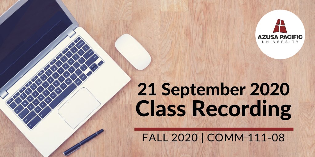 ProfessorNeu's tweet image. Hey, #Pubcomm111-08: Today's class recording has been posted to @CanvasLMS.